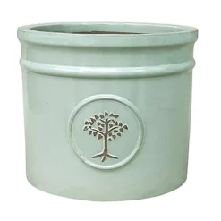 Verve Barcău Olive Ceramic Circular Plant Pot (Dia)30cm