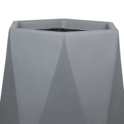 Verve Gardon Light Grey Fibreclay Hexagonal Plant Pot (Dia)29cm -Draper Tool Shop verve gardon light grey fibreclay hexagonal plant pot dia 29cm5059340328201 36c