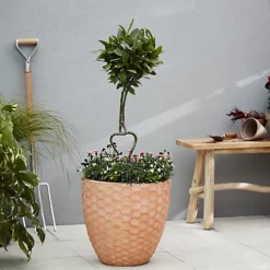 Verve Gudenå Natural Terracotta Honeycomb Circular Plant Pot (Dia)32cm -Draper Tool Shop verve gudena natural terracotta honeycomb circular plant pot dia 32cm5059340327624 01i
