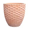 Verve Gudenå Natural Terracotta Honeycomb Circular Plant Pot (Dia)32cm