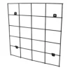 Verve Matt Black Metal Wall Rack -Draper Tool Shop verve matt black metal wall rack5059340327891 01c