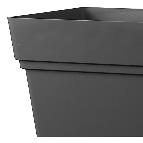 Verve Nurgul Dark Grey Plastic Square Plant Pot (Dia)38cm 5 Verve Nurgul Dark Grey Plastic Square Plant Pot (Dia)38cm - Image 3