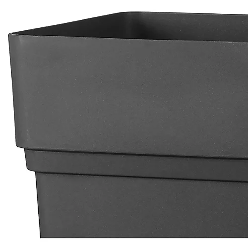 Verve Nurgul Dark Grey Plastic Tall Square Plant Pot (Dia)38cm 5 Verve Nurgul Dark Grey Plastic Tall Square Plant Pot (Dia)38cm - Image 3