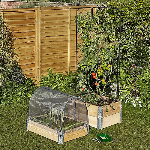 Verve Small Pine & Steel Rectangular Raised Bed Kit 0.48m² 6 Verve Small Pine & Steel Rectangular Raised Bed Kit 0.48m² - Image 4