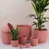 Vibes Fold Round Large 25cm Plant Pot Indoor Home Decorative Flower Herb Planter Embossed Design Recycled Plastic Pink -Draper Tool Shop vibes fold round large 25cm plant pot indoor home decorative flower herb planter embossed design recycled plastic pink5021218789988 01c MP