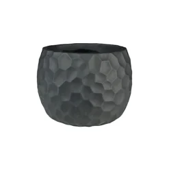Vogue Black Honeycomb Indoor Plant Pot - Ceramic. (H11 X W14 Cm) -Draper Tool Shop vogue black honeycomb indoor plant pot ceramic h11 x w14 cm 5056519271672 02c MP