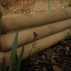 Wooden Garden Fixed Border Lawn Edging Horizontal Panels Log Roll 210mm High Pack Of 3 -Draper Tool Shop wooden garden fixed border lawn edging horizontal panels log roll 210mm high pack of 35060863620963 03c MP