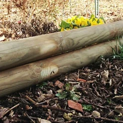 Wooden Garden Fixed Horizontal Panels Log Roll Border Lawn Edging 140mm High Pack Of 4 -Draper Tool Shop wooden garden fixed horizontal panels log roll border lawn edging 140mm high pack of 45060863620932 03c MP