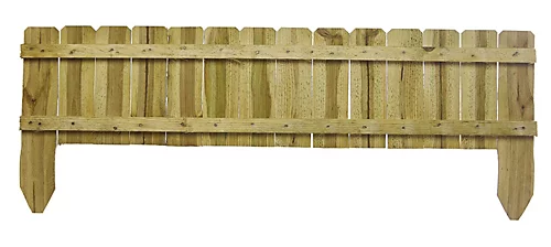 Wooden Garden Fixed Panels Log Roll Border Lawn Edging 225mm High Pack Of 4 5 Wooden Garden Fixed Panels Log Roll Border Lawn Edging 225mm High Pack Of 4 - Image 3