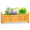 Wooden Garden Flower Planter - Large -Draper Tool Shop wooden garden flower planter large5056368039911 01c MP