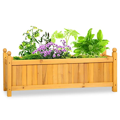 Wooden Garden Flower Planter - Large 3 Wooden Garden Flower Planter - Large