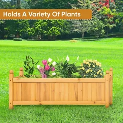 Wooden Garden Flower Planter - Large 9 Wooden Garden Flower Planter - Large -Draper Tool Shop wooden garden flower planter large5056368039911 04c MP