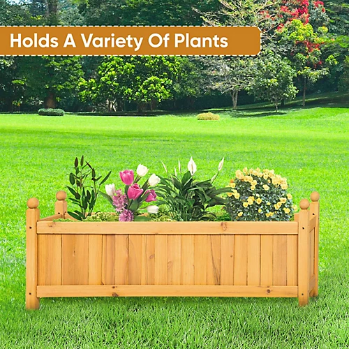 Wooden Garden Flower Planter - Large 6 Wooden Garden Flower Planter - Large - Image 4
