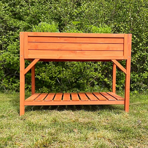 Wooden Raised Herb & Vegetable Planter 6 Wooden Raised Herb & Vegetable Planter - Image 4