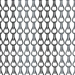 Xterminate Aluminium Fly Blind Door Screen Chain Curtain Silver And Grey With Spare Chains, For Buisness And Home -Draper Tool Shop xterminate aluminium fly blind door screen chain curtain silver and grey with spare chains for buisness and home5056411318604 04c MP