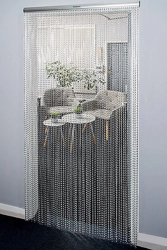 Xterminate Aluminium Fly Blind Door Screen Chain Curtain Silver With Spare Chains & Fixtures, For Buisness And Home 6 Xterminate Aluminium Fly Blind Door Screen Chain Curtain Silver With Spare Chains & Fixtures, For Buisness And Home - Image 4